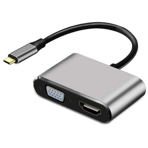 NIVATECH NTC-9401 TYPE-C To Hdtv+Vga+Usb 4k Adaptör